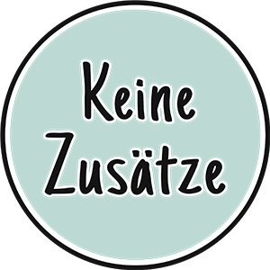 Icon mit Schriftzug "keine Zusätze" in grün
